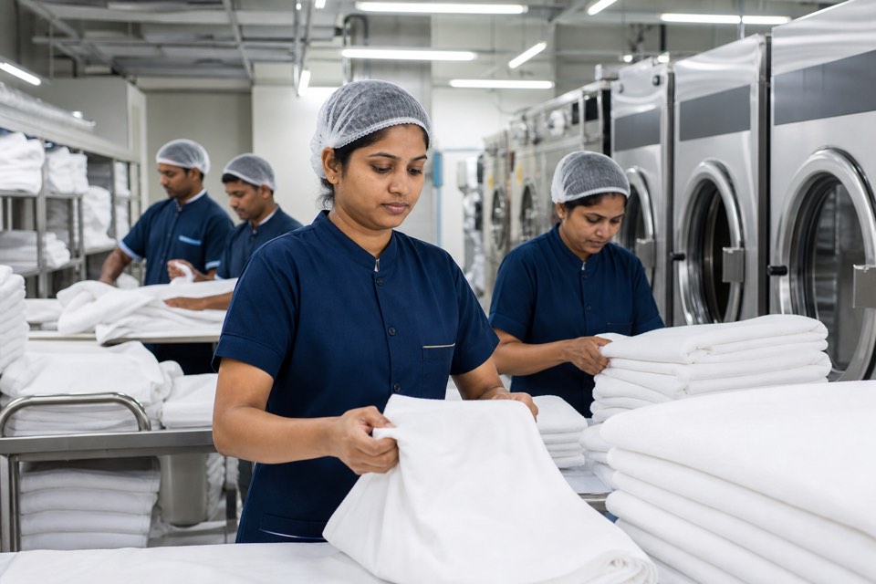 Hotel Housekeeping & Laundry — institutional service crew